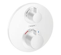 hansgrohe Tablette de douche Ecostat S thermostat, encastrÃ©, 2 consommateurs, chromÃ©, Coloris: blanc mat - 15758700