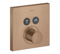 Hansgrohe hansgrohe Set de montage complet ShowerSelect UP-THM, 2 sorties, carré, or rouge brossé Quantité:1