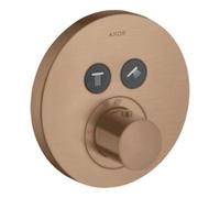 Hansgrohe hansgrohe Set de montage complet ShowerSelect UP-THM, 2 sorties, rond, or rouge brossé Quantité:1