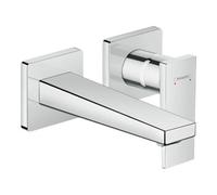 Hansgrohe hansgrohe Set de montage prêt Metropol Mitigeur lavabo encastré, avec levier, bec 165 mm, chrome Quantité:1