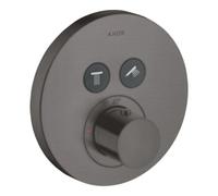 Hansgrohe hansgrohe Set de montage prêt ShowerSelect UP-THM, 2 sorties, rond, chrome brossé bleu Quantité:1