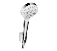 Hansgrohe hansgrohe Set support de douche Crometta EcoSmart 1600 mm, tuyau, 9 l/min, blanc/chrome Quantité:1