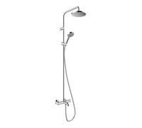 hansgrohe Vernis Blend SystÃšme de douche 200 1 jet avec thermostat de baignoire chrome, 26274000 - 26274000