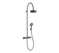 Hansgrohe hansgrohe Showerpipe Axor Citterio m TH, douche de tête 180 mm, 1 jet, bleu brossé Quantité:1