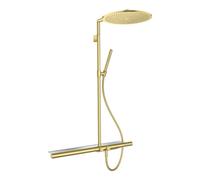 Hansgrohe hansgrohe Showerpipe Axor m TH 800, pomme de douche 350 mm, 1 an, brossé br Quantité:1