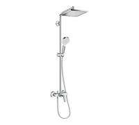 Hansgrohe hansgrohe Showerpipe Crometta E 240 avec mitigeur monocommande, 1 jet, chrome Quantité:1
