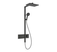 Hansgrohe hansgrohe Showerpipe Raindance Alive Q 2jets, EcoSmart, 7,6 l/min, bleu brossé Quantité:1
