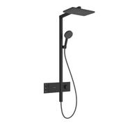 Hansgrohe hansgrohe Showerpipe Raindance Alive Q 2jets, EcoSmart, 7,6 l/min, noir mat Quantité:1