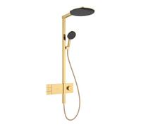 Système de douche hansgrohe Raindance Alive S 24596990 2 modes de pulvérisation économie d'eau avec ShowerSelect Comfort , EcoSmart, optique or poli