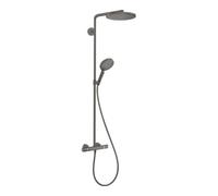 Hansgrohe hansgrohe Showerpipe Raindance Select S avec thermostat, 1 jet, chrome noir brossé Quantité:1