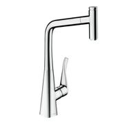 Hansgrohe hansgrohe SPT 320 Metris Sel. M71 EcoSmart avec douchette extractible, 1 jet, chrome Quantité:1