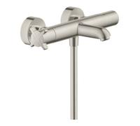 hansgrohe AXOR Citterio Thermostat de bain pour montage apparent, 36140800, Couleur: Acier inoxydable Optic