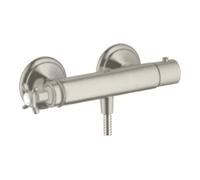 Hansgrohe hansgrohe Thermostat de douche Axor Montreux AP, 1 sortie, avec croix, aspect acier inoxydable Quantité:1