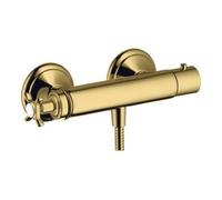 hansgrohe AXOR Montreux thermostat de douche pour montage apparent, 1 consommateur, 16261990, Couleur: Optique en or poli