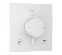 Hansgrohe Thermostat encastré Ecostat Comfort E pour 2 consommateurs Blanc mat 33711700