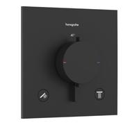 Hansgrohe hansgrohe Thermostat Ecostat Comfort E encastré, 2 sorties, 24 l/min, noir mat Quantité:1