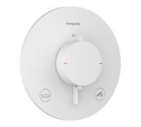 Hansgrohe hansgrohe Thermostat Ecostat Comfort S encastré, 2 sorties, 23 l/min, EN 1717, blanc mat Quantité:1