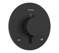 Hansgrohe hansgrohe Thermostat Ecostat Comfort S encastré, 2 sorties, 23 l/min, EN 1717, noir mat Quantité:1