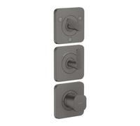 Hansgrohe hansgrohe Thermostat Module Axor Citterio C cub cut, brossé noir, encastré avec rosaces Quantité:1
