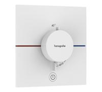 Hansgrohe hansgrohe Thermostat ShowerSelect Comfort E encastré, 1 entr. 1 sort. supp., blanc mat Quantité:1