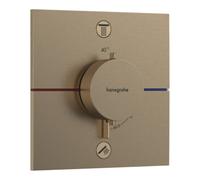 Hansgrohe hansgrohe Thermostat ShowerSelect Comfort E encastré, 2 sorties, mitigeur Kom EN 1717, bronze brossé Quantité:1