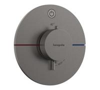 Hansgrohe Thermostat encastré ShowerSelect Comfort S 15553340 - 1 sortie - Chrome noir brossé
