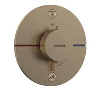 hansgrohe ShowerSelect thermostat de douche Comfort S 15556140 bronze brossé, encastré, pour 2 Verbraucher , avec combinaison de sécurité intégrée