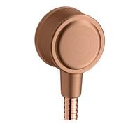 Hansgrohe Raccordement mural FixFit 16884310 avec clapet anti-retour – or rouge brossé