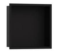 hansgrohe XtraStoris Individual Niche murale noir mat avec cadre design 300x300x100 mm, 56098670, Couleur: Noir Mat