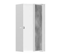 Hansgrohe hansgrohe XtraStoris Niche murale Rock 150x300x140mm, avec porte battante, blanc mat Quantité:1