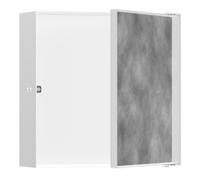 Hansgrohe hansgrohe XtraStoris Niche murale Rock 300x300x100mm, avec porte battante, blanc mat Quantité:1