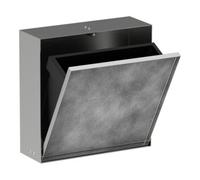 hansgrohe XtraStoris Rock poubelle, Ã encastrer, porte carrelable, 390x100x390mm, capacitÃ© 4 litres, 56089, Coloris: acier inoxydable brossÃ© - 56089800