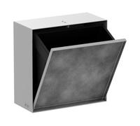 Hansgrohe hansgrohe XtraStoris Rock Poubelle encastrée 300x300x140mm, avec porte, blanc mat Quantité:1