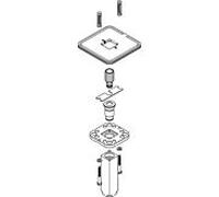 hansgrohe HG bras de douche plafond Axor Starck 95887000 douche de tête 240x240mm chromé