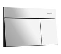 Hansgrohe iFrame Element E Plaque de commande - 23x15cm - double chasse - chrome 66003000