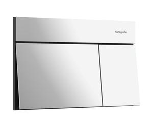 Hansgrohe iFrame Element E Plaque de commande - 23x15cm - double chasse - chrome 66003000