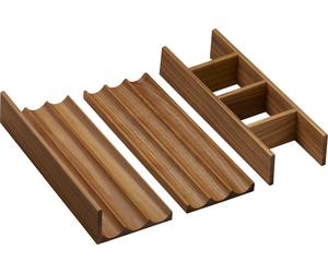 hansgrohe IntraStories Séparation intérieure de tiroir set 320, pour élément bas WT 780/475, 780/550 et 1575/550, bois massif, noyer foncé, 54232630