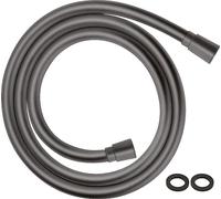 hansgrohe Isiflex Tuyau de douche universel, 1,25 m, avec protection anti-torsion, flexible avec protection anti-torsion et joints d'étanchéité, noir brossé