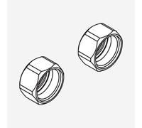 hansgrohe Jeu d’écrous-raccords pour robinetterie en applique, 96157000,