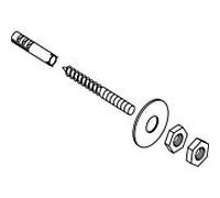 hansgrohe kit de fixation Axor 96343000 support de papier de réserve