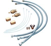 hansgrohe kit de rallonge de flexible pour robinetterie de lavabo 3 trous, 38959000