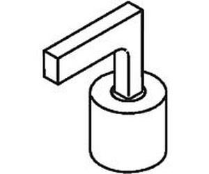 hansgrohe levier trou F.4 de poignée mitigeur lavabo 39294000 Axor Citterio froid modèle de plancher chromé