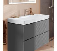 hansgrohe LivaFine Lavabo mural, avec 1 trou de robinetterie l: 100 P: 48 cm, 61192450,