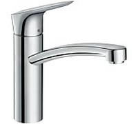 hansgrohe Logis 160 mélangeur de cuisine 71839000 chrome, bec pivotant 360 °, Coolstart Eco