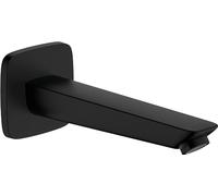 hansgrohe Logis Bec déverseur pour baignoire, saillie 195mm, noir mat, 71410670