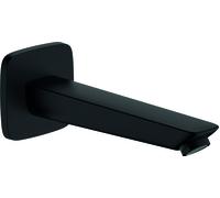 hansgrohe Logis Bec déverseur pour baignoire, saillie 195mm, noir mat, 71410670