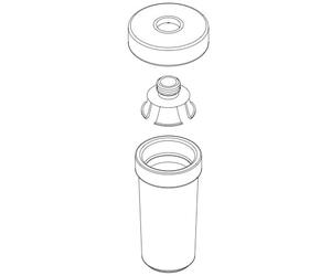 hansgrohe Logis Classic Verre de rechange pour distributeur de lotion, 98543000,