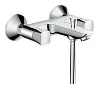 hansgrohe Logis Mitigeur de bain à 2 poignées, apparent, 2 consommateurs, saillie 217mm, chromé, 71243000