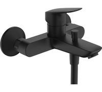 hansgrohe Logis - Mitigeur baignoire apparent, Robinet baignoire 2 sorties, Mitigeur monocommande, Noir mat, 71400670