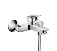 hansgrohe Logis Mitigeur de bain, apparent, 2 consommateurs, saillie 194mm, 71400000, Couleur: chrome